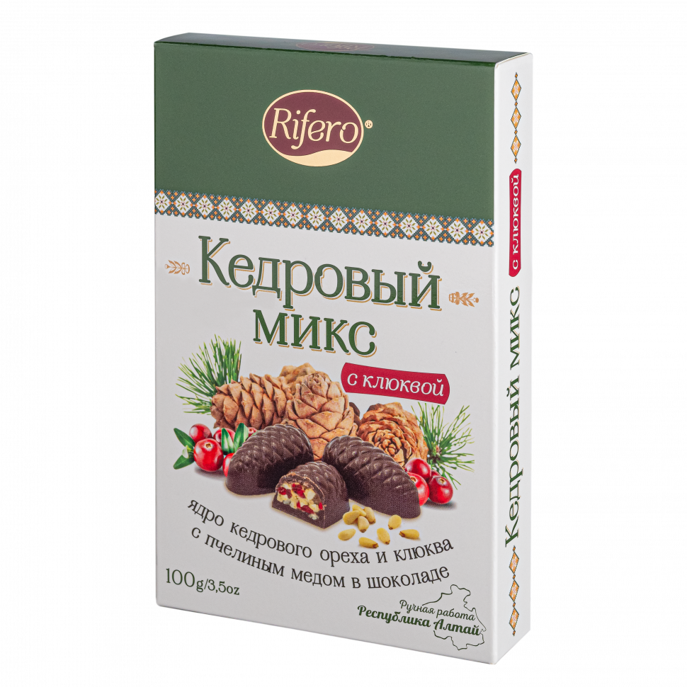  Риф и ко Конфеты "Кедровый микс КЛЮКВА" 100г     в Орле