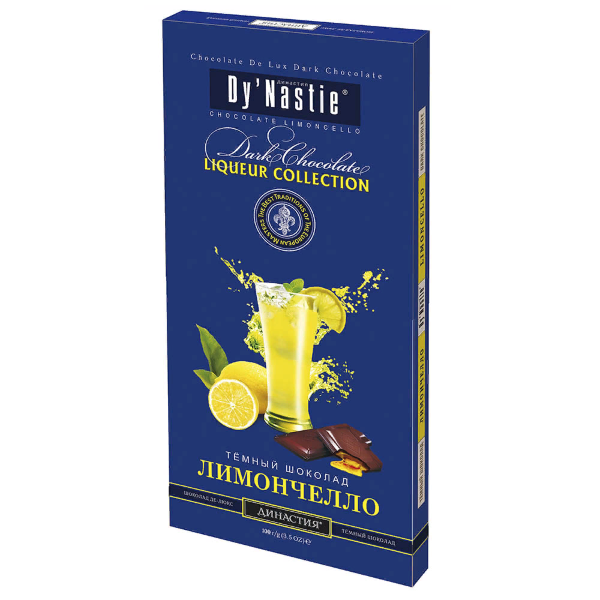 №3 Династия Шоколад "Лимончело", (блок 10шт по 100г)  в Орле