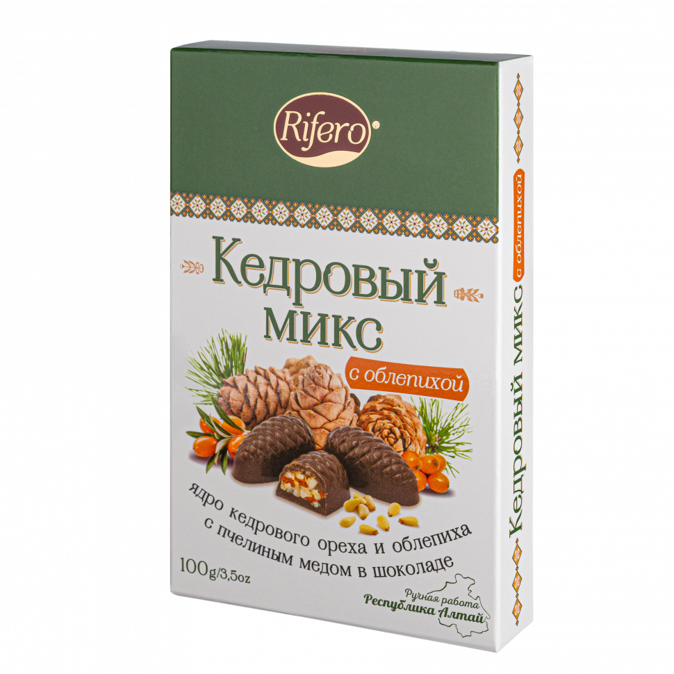  Риф и ко Конфеты "Кедровый микс ОБЛЕПИХА" 100г      в Орле